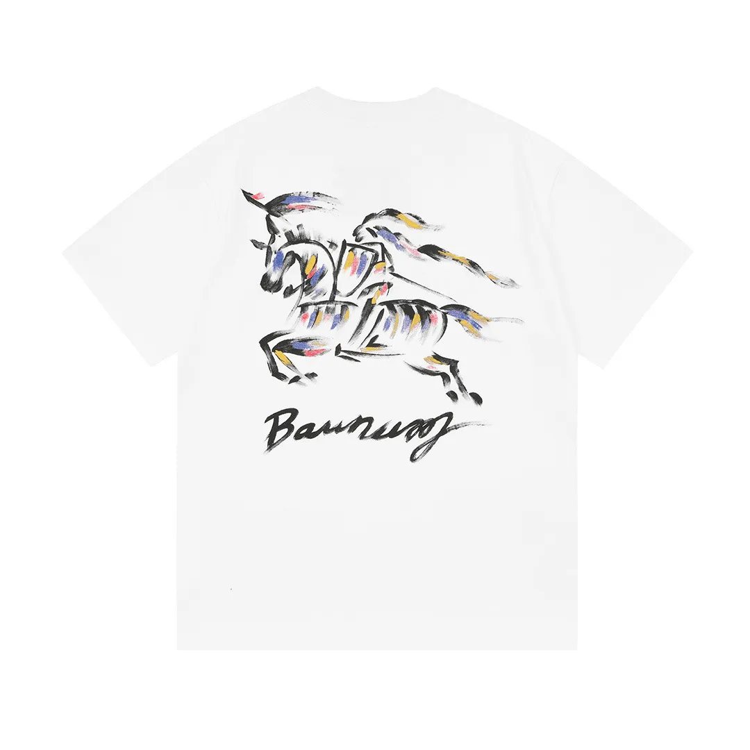 BBR BURBERRY 2026New Arrival logo Same Style t · 300 100％ · 32 · ：White Size：XS S M L